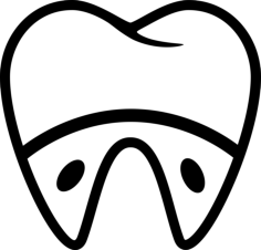 Molar And Roots Laser Cut Svg File, Free Vectors File